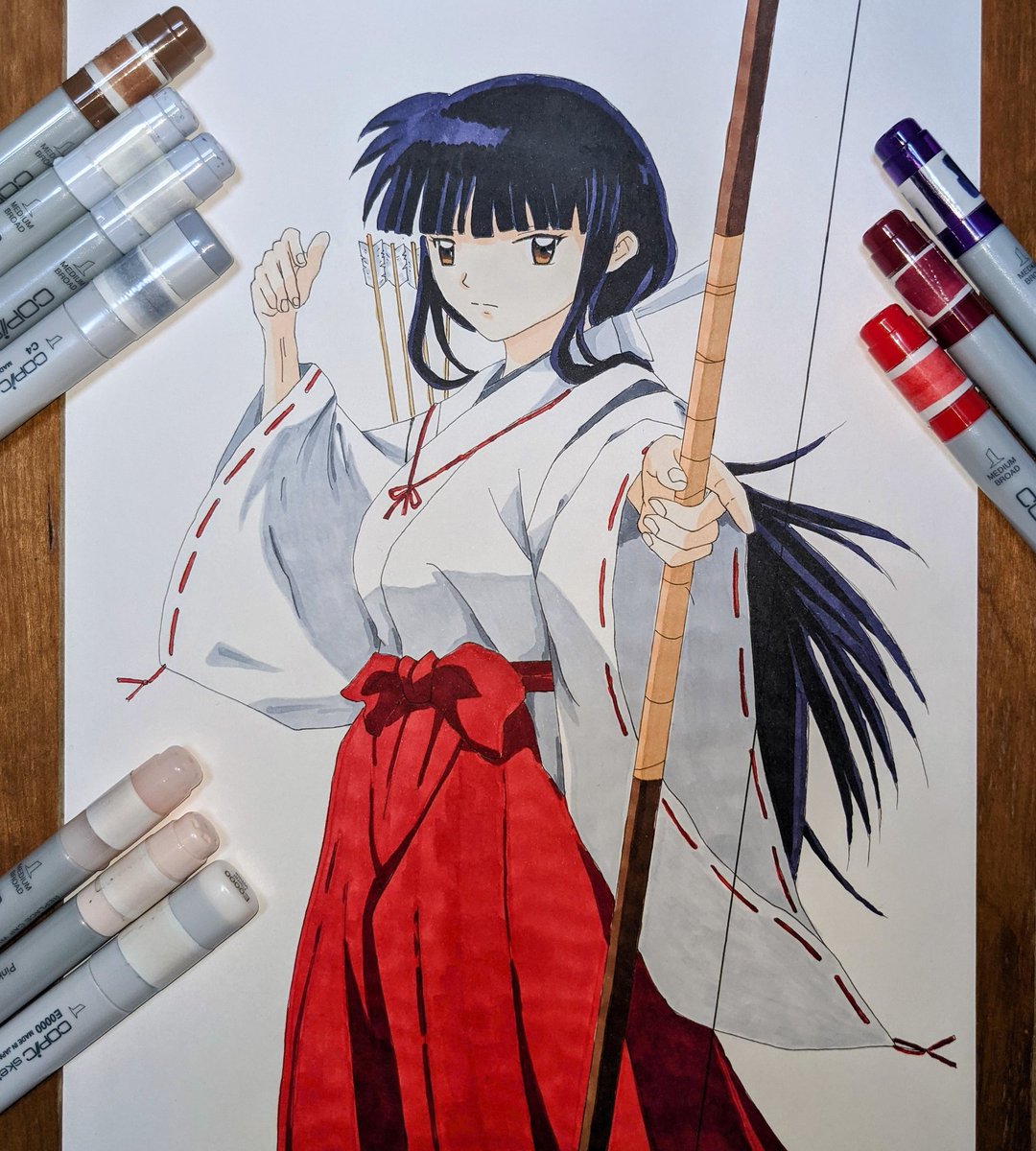 Zaki 桔梗 犬夜叉 犬夜叉 桔梗 アナログイラスト イラスト イラスト好きな人と繋がりたい コピックイラスト Japan Anime Inuyasha Illustration T Co Rgnz46iwmj Twitter