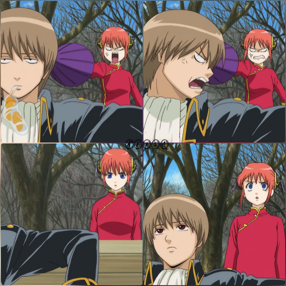 Rokkaku Arc #Gintama #Eps186 #Kagura #Okita #Okikagu #Sogo, image size:1200x1200