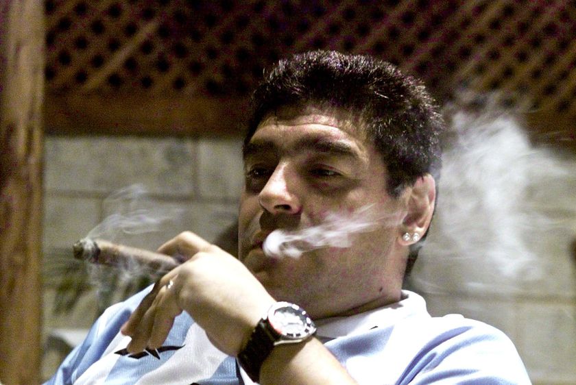 FedeJimenez32's tweet photo. Diego Maradona as Tony Soprano https://t.co/s6OP6AyW37