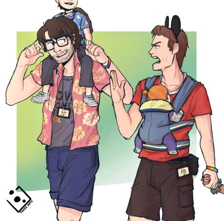Threedots_art's tweet photo. Day 6: Family
POV: The losers went to D!sn3yland with the kids for a week holiday. Each day a couple takes care of the kids so the rest can enjoy themselves alone. Today is Richie and Eddie's turn lol. #reddie #ReddieWeek #reddieweek2020 #Richietozier #eddiekaspbrak #parenting https://t.co/SE68CMJLXI