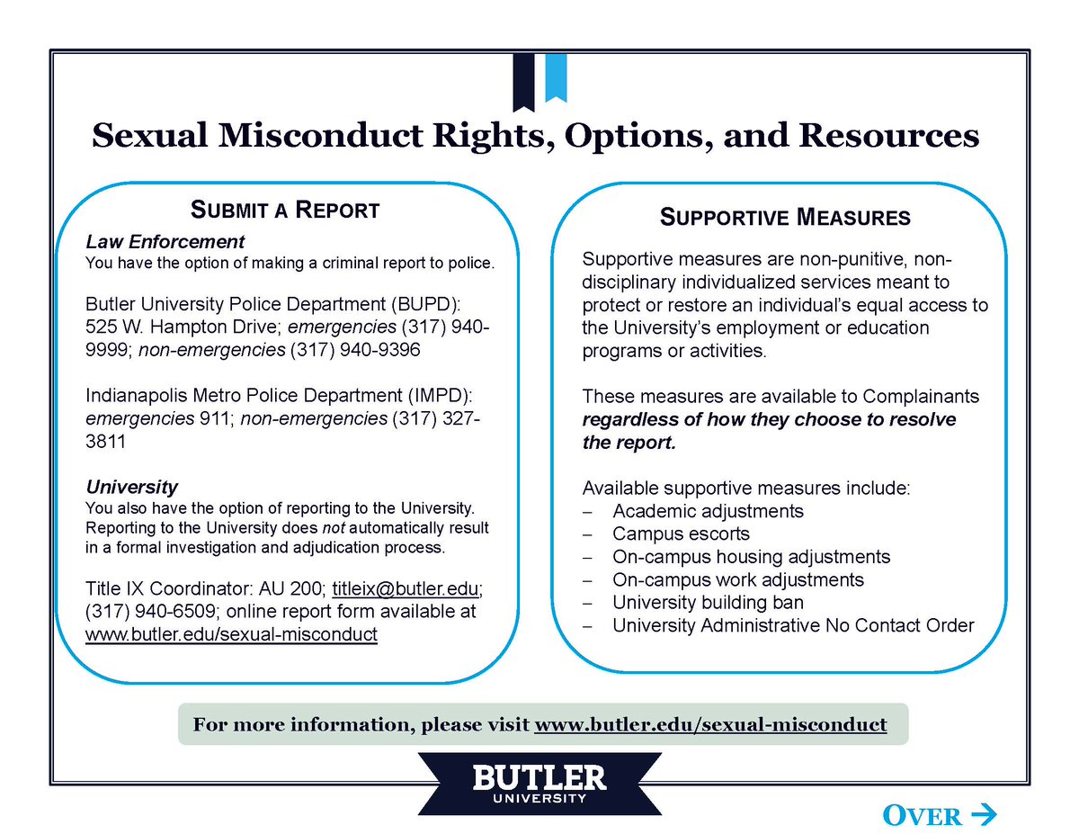 Butler Office of the Title IX Coordinator tweet media