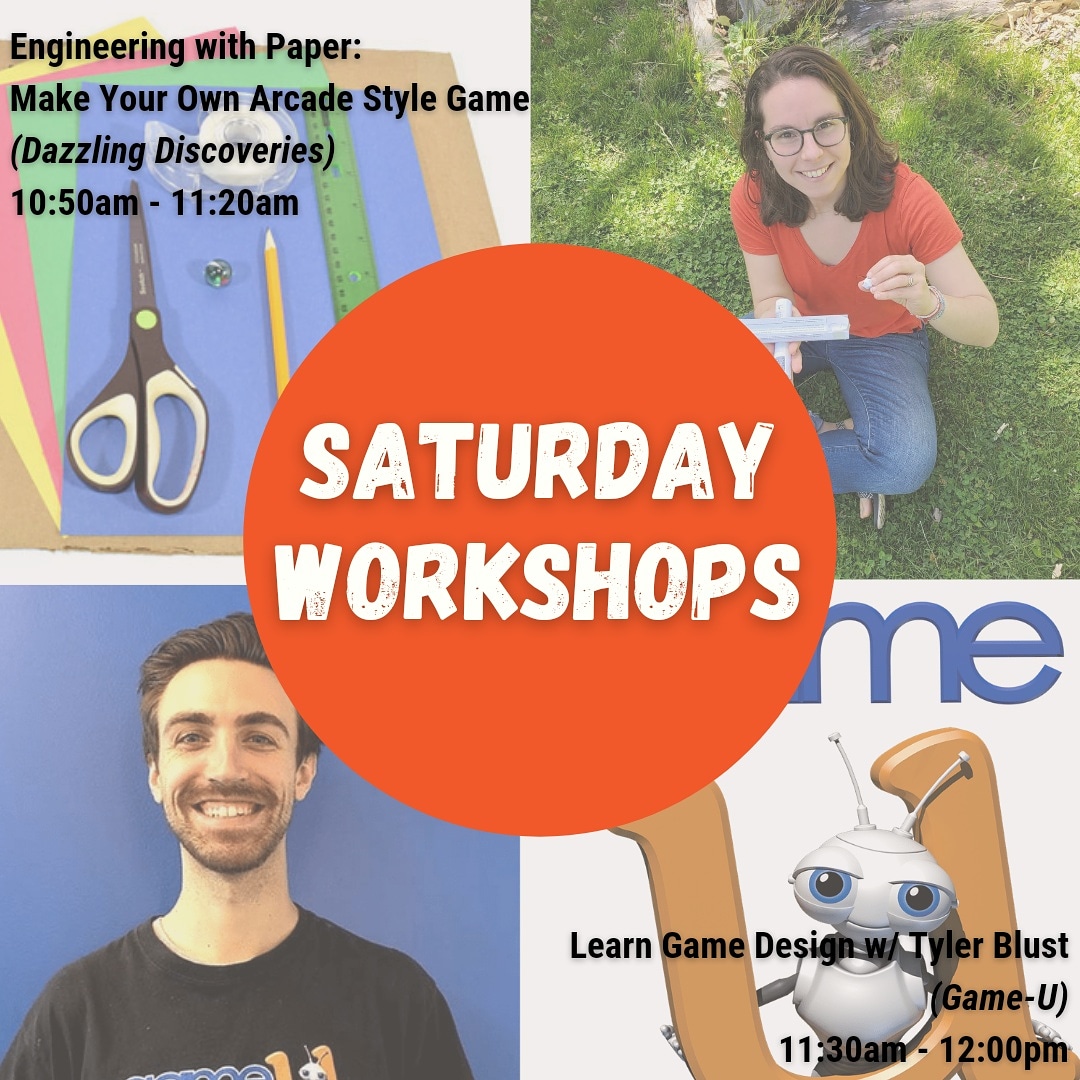 Let the countdown begin for NJMD Live! Our Saturday hands-on workshops with <a href="/Dazzlingdisc/">Dazzling Discoveries</a> and <a href="/GameUSchool/">GameU</a> are not to be missed! Visit njmakersday.org to RSVP, check out the supply lists, and learn more! #njmakersday #njmd #makers #stem #STEAM