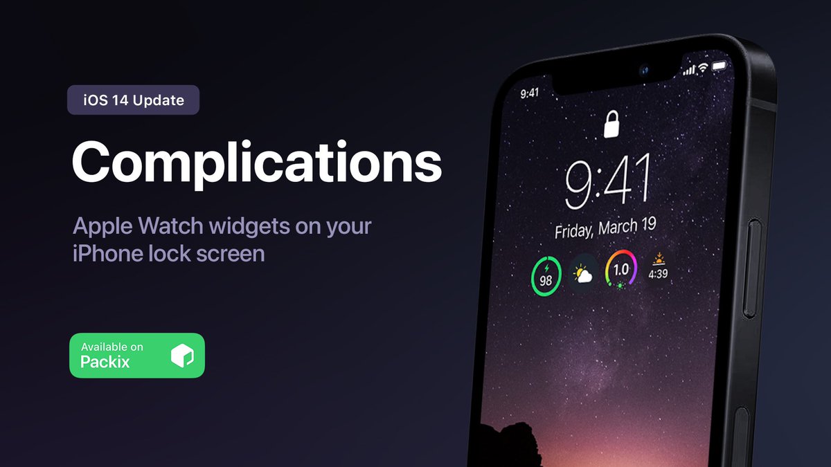 bengiannis's tweet photo. Complications 4.0 is out NOW with full iOS 14 compatibility!

Complications now ships with full iOS 14 support on all devices. This update also includes some extra features and improvements.

Get Complications on your device now! https://t.co/UZxsTpSsXM https://t.co/ahWj9wTu23