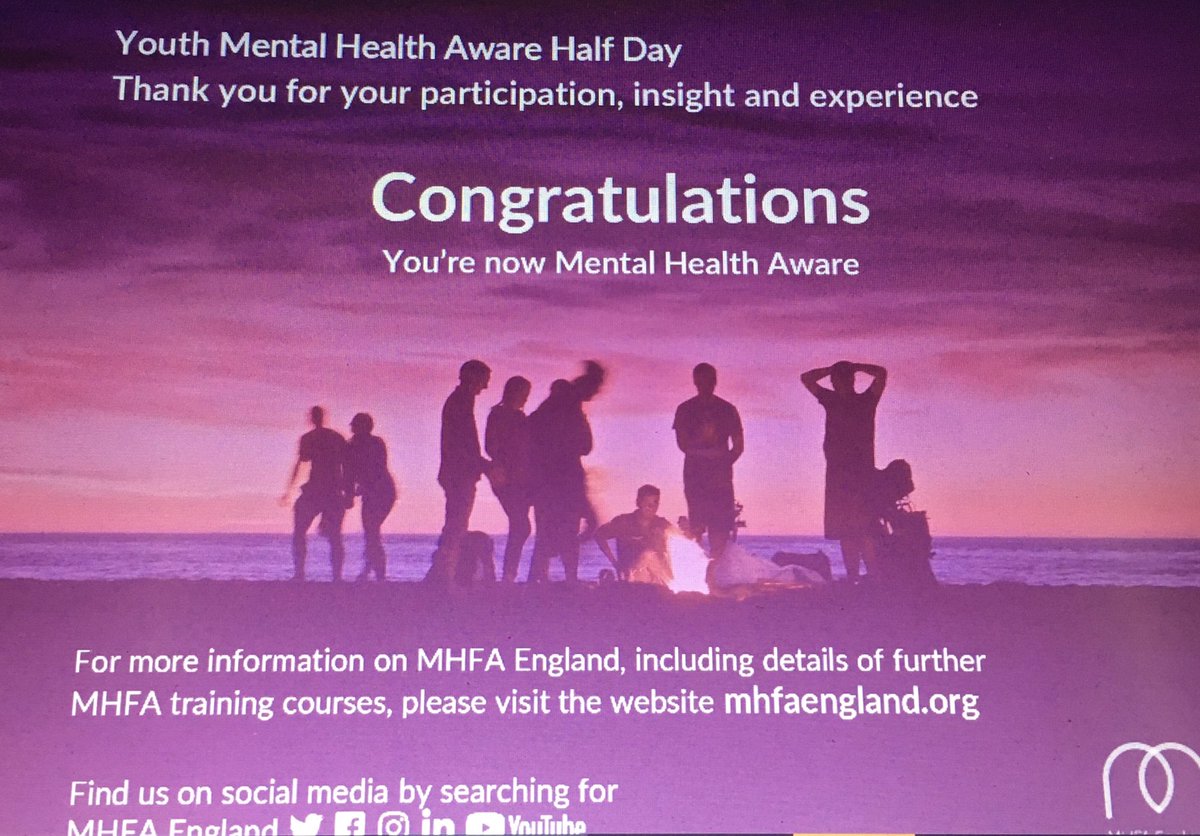 mikelake7668's tweet image. It’s great to be a part of a school @NET_WHC that is as passionate about #mentalhealth #MentalHealthAwareness as I am. Great course! This was a great refresher for my @MHFAEngland certificate. #letstalk @samaritans