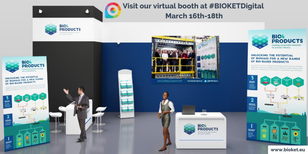 Bio4Products's tweet photo. 📢 Come and visit us this week at #BIOKETDigital! We will be waiting for you on our stand in the exhibition arena 😃

More information at https://t.co/t3lH2SbgI8

@BIOKETech @IARcluster #bioeconomy #biotech #biobased #H2020 https://t.co/2Ttkeih8K6