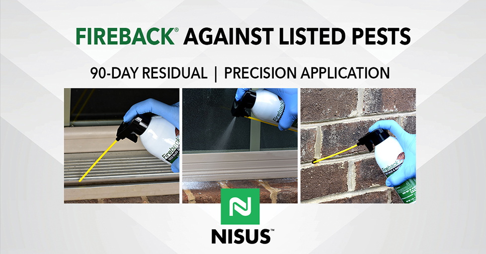 NisusCorp's tweet photo. Fireback® Bed Bug & Insect Spray & Jet is effective against ants, cockroaches, bedbugs and 26 other pests. It kills on contact, leaves a 3-month residual and is low-odor.
#PestControl #PestProfessionals #PestManagement #PestTechs #PestLife #PestTechLife #NisusCorp https://t.co/l2Hje2Caag