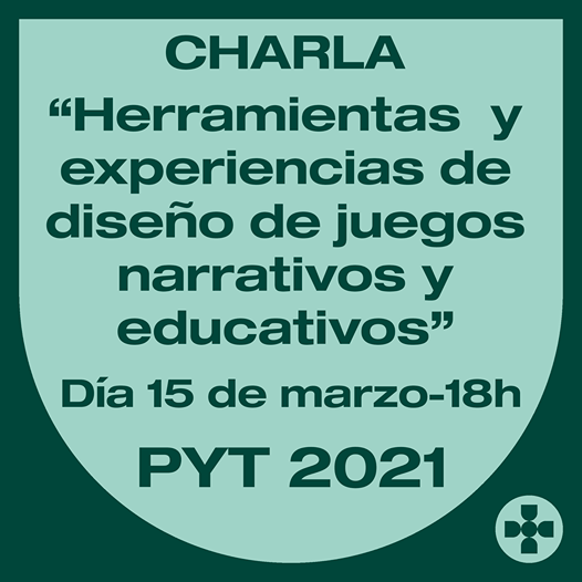 TamuzGames's tweet photo. Comienza #PYT21 DEL 15 AL 21-MARZO-ON LINE
SEMANA DE CHARLAS Y TESTEO
Te invitamos hoy: "Herramientas y experiencias de diseño de juegos narrativos y educativos"
@isaachidalgot @jea_games @pablofcayqca y beatrizgrifol @Drybonesgame
ENLACE A YOUTUBE:
https://t.co/tyuxvpV3UN https://t.co/d9cCu67xbT