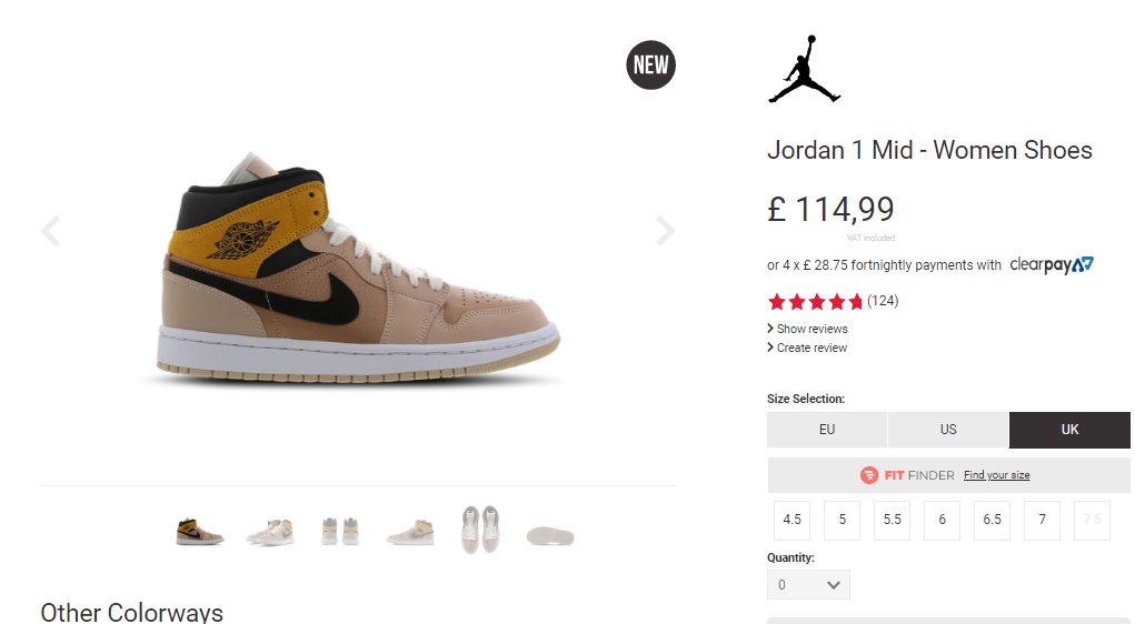 Last sizes: Air Jordan 1 Mid 