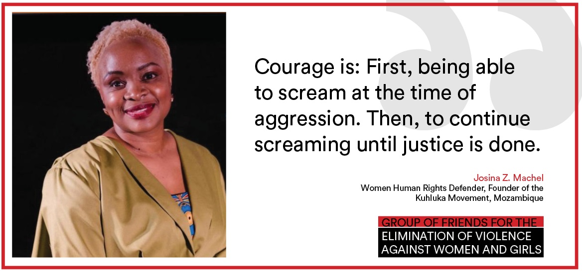 "We are an army of women who are survivors of these horrible crimes and we need adequate services and support. " - <a href="/JosinaZMachel/">JosinaZMachel</a> 

High-Level Side Event of the Group of Friends for the elimination of violence against women and girls.

#CSW65 #WithHer
