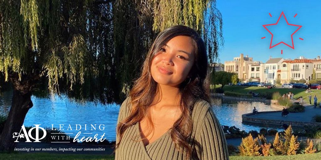 APhiFoundation's tweet image. “Alpha Phi has strengthened the skills I need to be successful in leading my chapter &amp;amp; for future endeavors and given me a strong community filled with generosity &amp;amp; kindness. Because of Alpha Phi, I’m empowered to lead with heart.”⁠

AJ De Leon (Eta Delta-CSUEB)

(1/3)