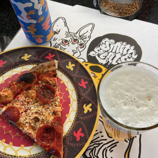 We are thrilled to see one of our #EastNashville favorites reopen after sustaining serious tornado damage one year ago. <a href="/SmithandLentz/">Smith & Lentz Brewing</a> is back and better than ever with awesome new branding on their brews and they're now serving PIZZA! 🍺 🍕 
photo cred: @ tapmastert