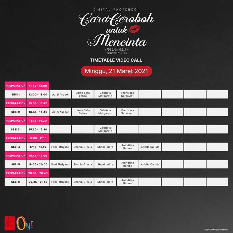 Aninlicious's tweet photo. Jadwal Vc bonus pembelian Digital Photobook "Cara Ceroboh Untuk Mencinta" sudah dirilis guys 💋
Dicatat ya tanggalnya~

🗓Minggu, 21 Maret 2021 
🗓Rabu, 24 Maret 2021

Yuk kali ini kita lebih ramaikan lagi sesi Video Call bersama Yang Mulia @R_AninJKT48 🖤 

#MAGNIVII https://t.co/7g3YvV88oT