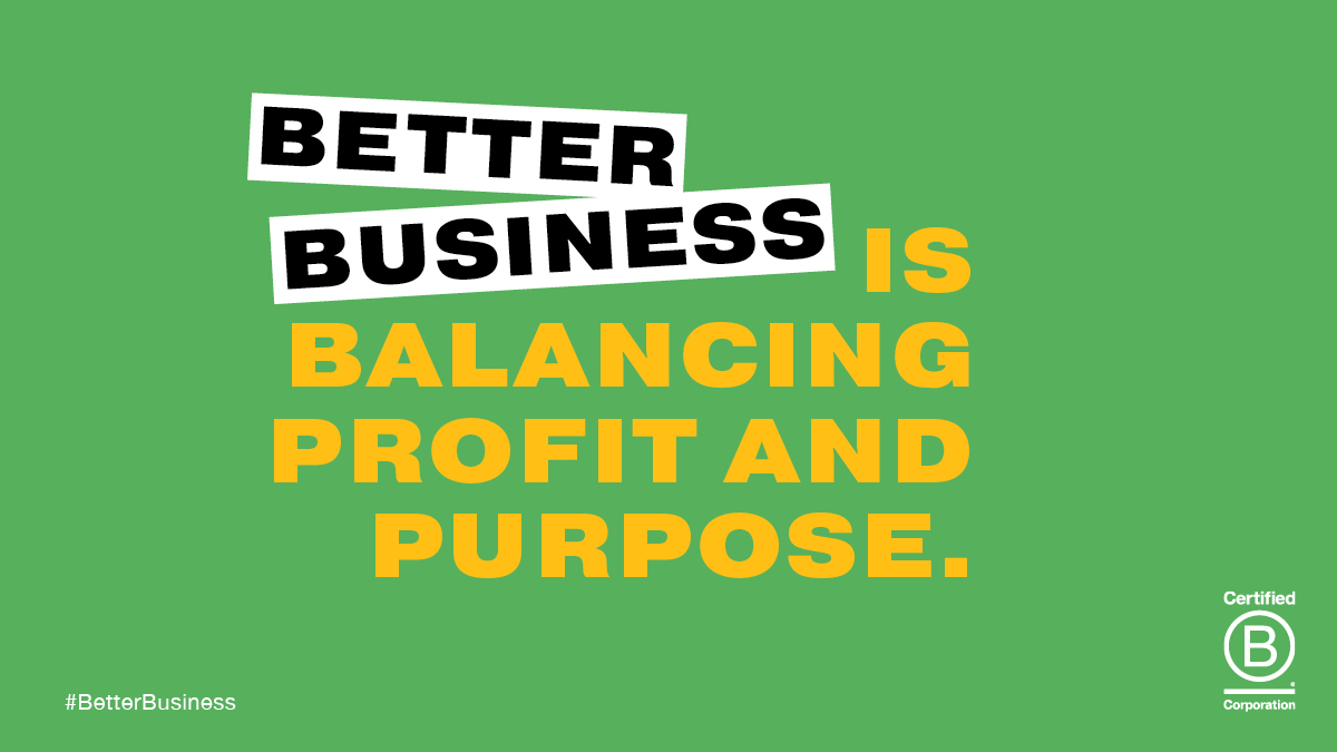 Being a B Corp means more than a certification, it means we put people first. We always consider our impact on our employees, customers, and communities because we believe business should be a force for good.

#BetterBusiness #WeAreBCorps #BCorpMonth