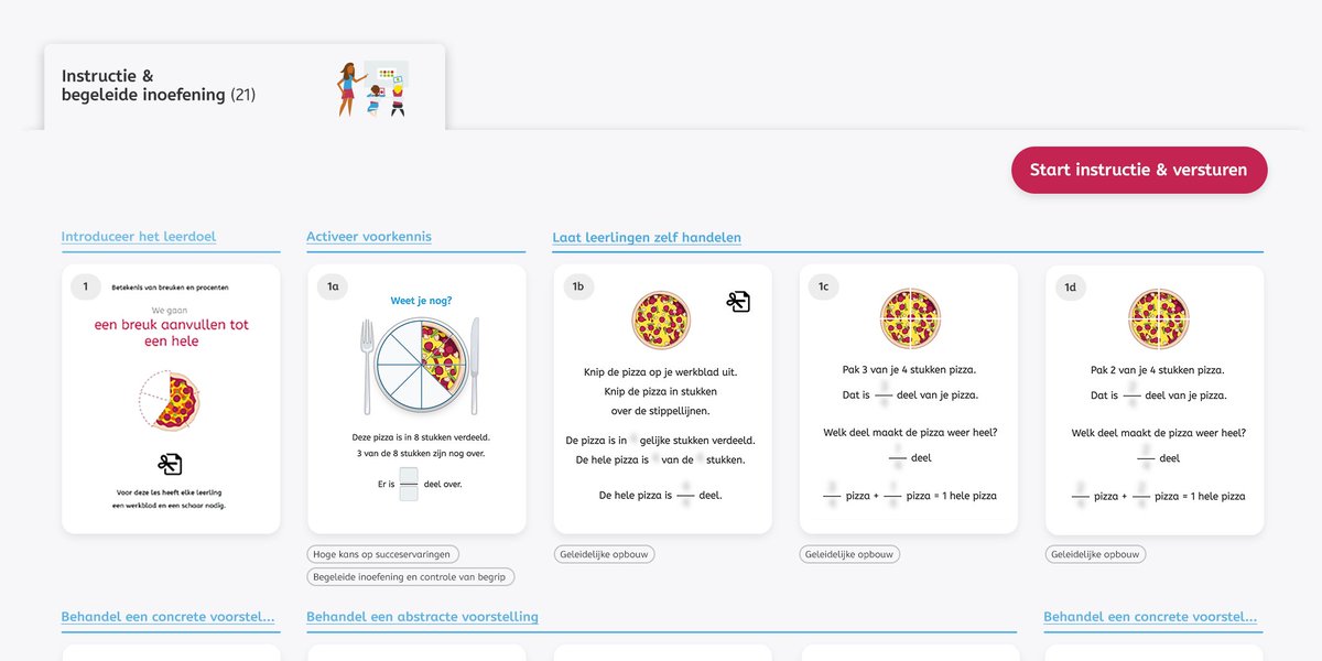 SnappetNL's tweet photo. Instructies voorbereiden in #Snappet? Dit is nu nog makkelijker: op de voorbereidingspagina van de les zie je alle leerfasen die aan bod komen tijdens de #instructie en begeleide inoefening.
De leerfasen zijn gebaseerd op de handelingsniveaus beschreven in het protocol #ERWD. https://t.co/d2KIMCC0k7
