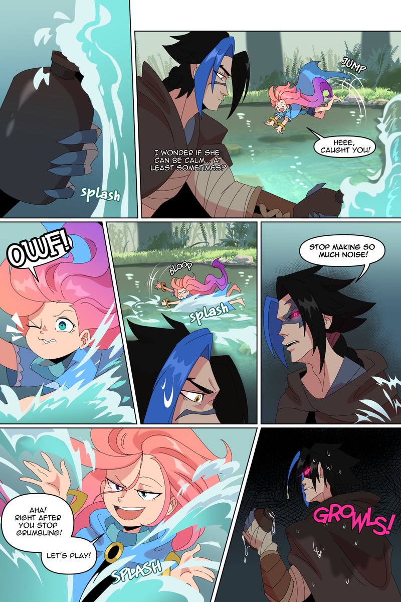 The Second chapter of the Aspect of Change comic is fully out!

READ ON WEBTOONS: https://t.co/NVfX7YDqor

#LeagueOfLegends #Kayn #Zoe #ArtofLegends 