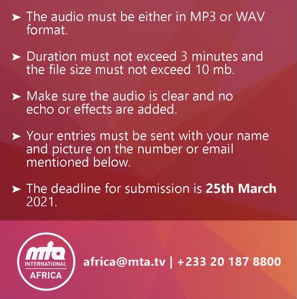 MuslimTVAfrica's tweet photo. 🔔The 2nd All African Quran competition!📢🔊🗣️

🚨10 days to the final submission date🗓️ Send in your entries via WhatsApp📱: +233-20187-8800 or 📧africa@mta.tv

Don't miss out!! We look forward to your recitations👍 https://t.co/kTffFOVfY5