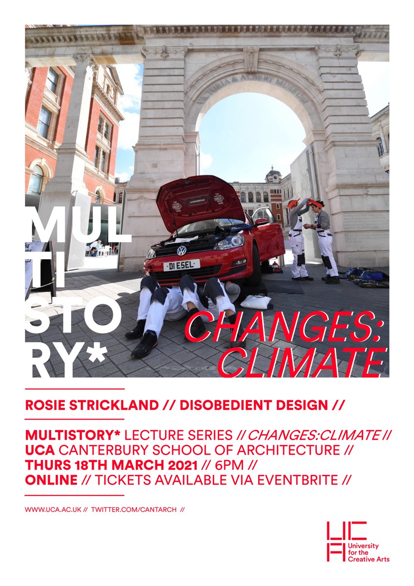 UCA School of Arch (@cantarch) on Twitter photo Our first lecture of the season is from
<a href="/rosiestrickland/">Rosie Strickland</a> on Thursday 18/03 - book here: eventbrite.co.uk/e/multistory-r… Our first lecture of the season is from
<a href="/rosiestrickland/">Rosie Strickland</a> on Thursday 18/03 - book here: eventbrite.co.uk/e/multistory-r…