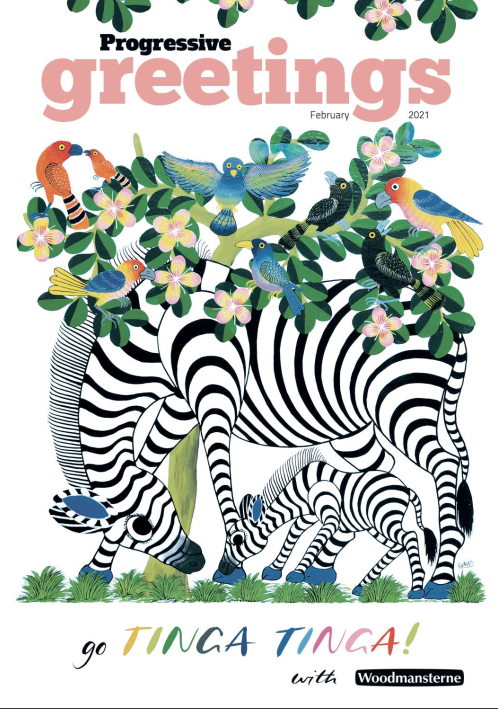 The latest issue of Progressive Greetings features on the cover the beautiful new <a href="/Woodmansterne/">Woodmansterne</a> #greetingcard range! <a href="/justacard/">brian huston</a> <a href="/GCAUK/">GCAUK</a> #goTingaTinga 
bit.ly/3cxuZ1D