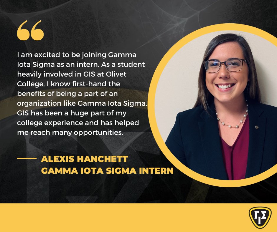 GammaIotaSigma's tweet photo. #GammaIS pleased to welcome Alexis Hanchett as Intern! Alexis brings a wealth of chapter experience as acting past president of the Alpha Alpha Chapter at Olivet College. She is a Junior at Olivet College majoring in Insurance &amp; Risk Management.

Join us in welcoming Alexis! https://t.co/jMTTH2NTVp