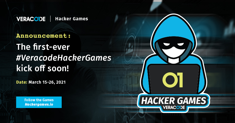 Veracode's tweet photo. The #VeracodeHackerGames are here. May the flaws be ever in your favor: https://t.co/Gcn9AR6BI5 | #HackerGames #SecureCoding https://t.co/388Xl5jQzl