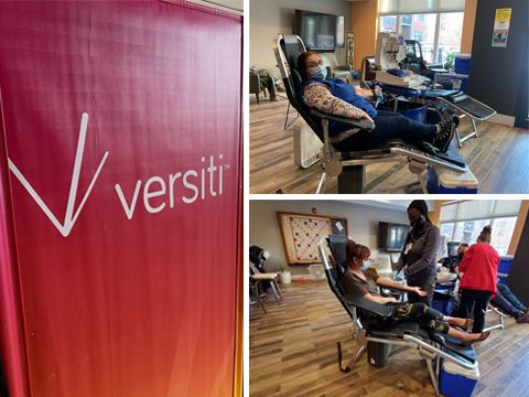 HolladayProp's tweet photo. In January, the management team of Burlington Station hosted a blood drive in partnership with Versiti. The blood drive was a huge success and collected 20 units of blood, which equals 60 lives saved. Way to go, @LiveinDowners team!

#enrichinglives #community https://t.co/cU3qCHjUNw