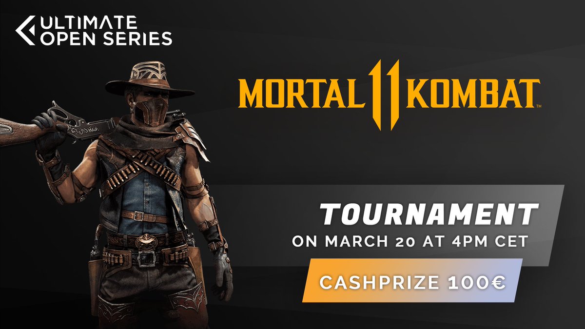 UOS_Tournament's tweet photo. We are happy to announce our first Mortal Kombat 11 Tournament !

UOS Mortal Kombat 11 #1
🗓️20/03/2021
🕓4PM CET
🏆 100€
🇪🇺 EU 
🎙️ @MK_RZA 

Registration: https://t.co/6vUTttHKZf
Discord: https://t.co/hUsU5BEse6
Twitch: https://t.co/SgnMFCQcqP

#UOS https://t.co/AHZpnRe5n4