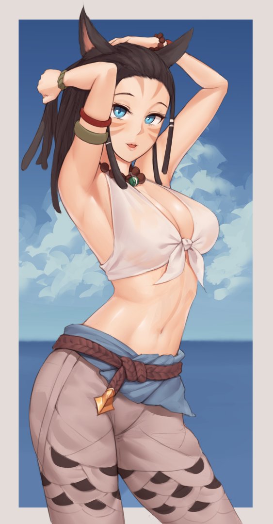Seaside Miqote OC~

#ffxiv #Commission