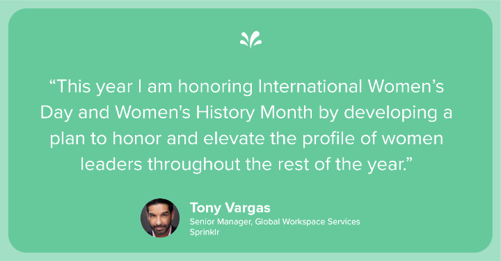 EleonorePeron's tweet photo. Women’s History Month serves as a reminder: elevate the profile of women leaders year-round. (via @thisistonyv) https://t.co/nUiHKpmnOv