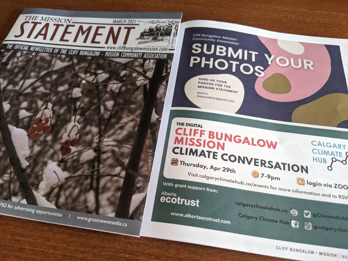 Looking GOOD, <a href="/CBM_CA/">Cliff Bungalow-Mission Community Association</a>! We're excited about our next #ClimateConversation in the great community of #CliffBungalowMission! RSVP: calgaryclimatehub.ca/cliff_bungalow… #YYC