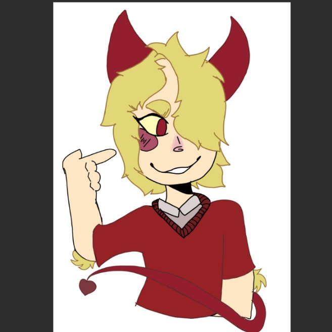 SSpooksalot's tweet photo. doodle I did for a friend😈

#doodle 
#art 
#demonboy 
#CLIPSTUDIOPAINT 
#digitalart https://t.co/pPbPZv4rvi