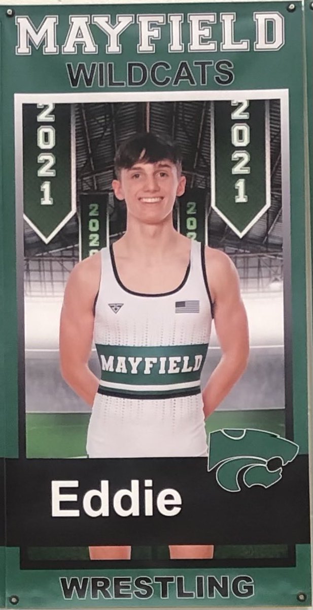 MayfieldSports's tweet image. Congratulations to Vinnie D’Alessandro and Eddie Wallace for their outstanding wrestling seasons, and especially to Eddie for a great wrestling career at Mayfield.