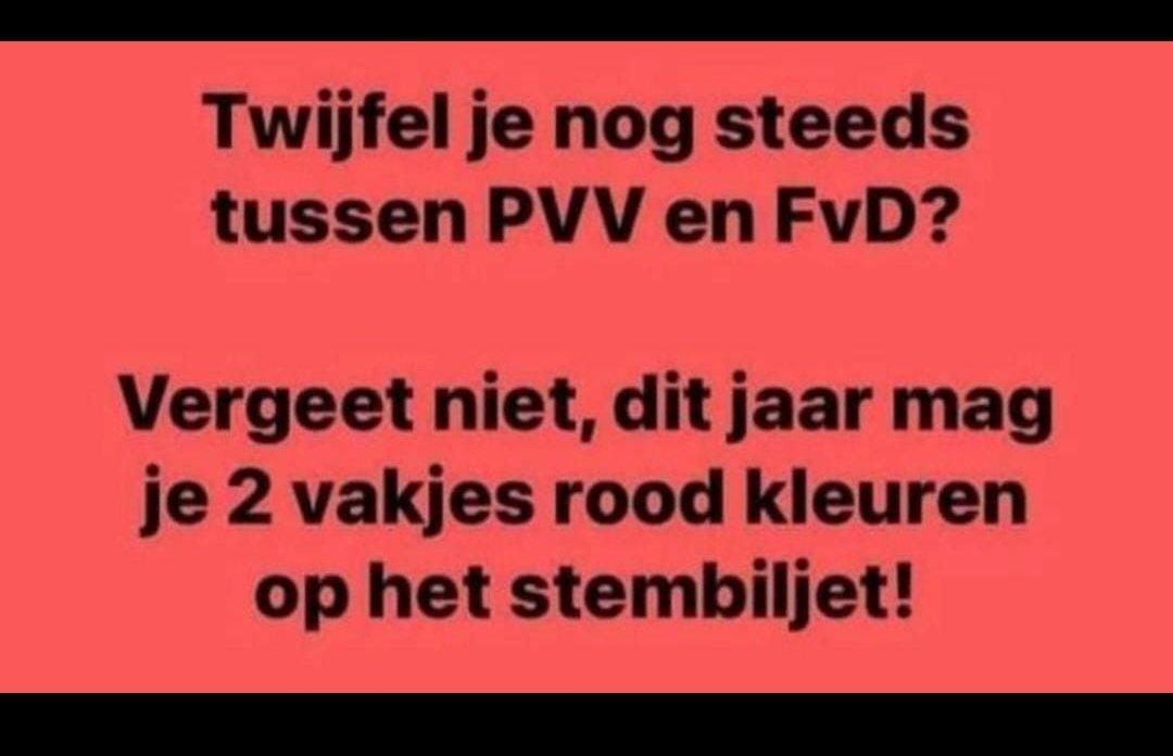 Mijn man stuurde deze naar me door vandaag. Eventuele haattweets mogen dus naar hem.

(Hij heeft geen Twitter trouwens)