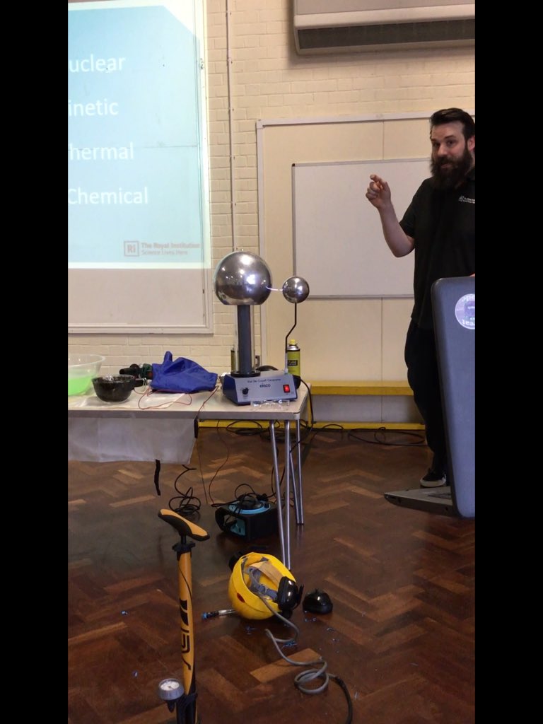 TickfordPark's tweet photo. Today, Year 4 were very lucky to have a Science Show from The Royal Institution. The children learnt about the various types of energy, how they are produced and witnessed some fantastic demonstrations to show each type of energy! Thank you @Ri_Science! #TP4Science #TP4STEM https://t.co/xYsvqer3Yr