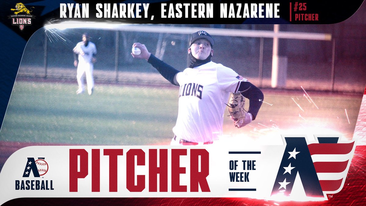 NEVConference's tweet photo. 𝗡𝗘𝗖𝗖 𝗣𝗶𝘁𝗰𝗵𝗲𝗿 𝗼𝗳 𝘁𝗵𝗲 𝗪𝗲𝗲𝗸

Ryan Sharkey | @ENCAthletics
 
Sharkey posted 4.2 inn of scoreless relief and picked up the win in ENC's win over St. Joseph's (Me.). He struck out 10 and allowed just 2 hits

➡️ https://t.co/C23Zqv1jb7

#WeAreTheNECC // #BeTheSpark https://t.co/ctRunPgmSX