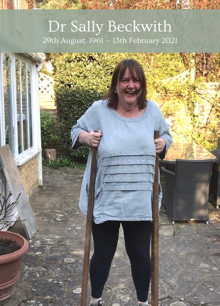 Luminary has lost a very dear friend, our fabulous chair of trustees Dr Sally Beckwith who passed away on 13th February 2021. Our thoughts are particularly with her family &amp; loved ones. A huge thank you to all who have already donated to Luminary's work in honour of Sally.