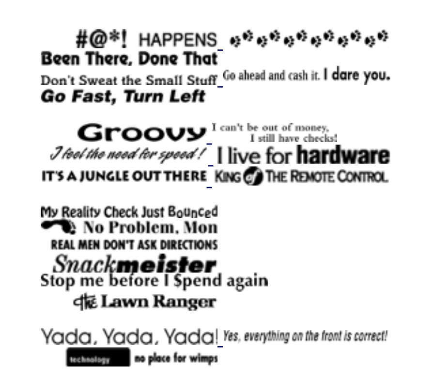 greasybang's tweet photo. please god i need help deciding on an absolutely ROTTED phrase to put on these checks I'm ordering https://t.co/02epOIhptQ
