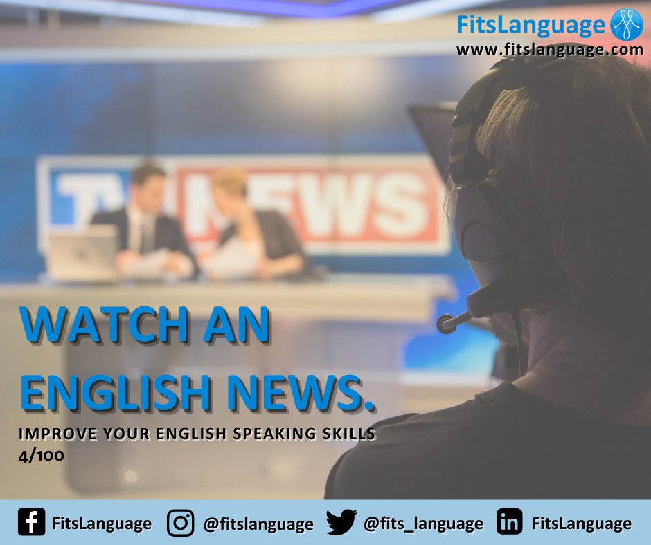 fits_language's tweet image. Whatever your profession now, watching the news can help you improve your English speaking skills. 

#EnglishLanguageProficiency 
#englishlanguage 
#learnenglishonline 
#LearnEnglish 
#English 
#speakenglish 
#fitslanguage