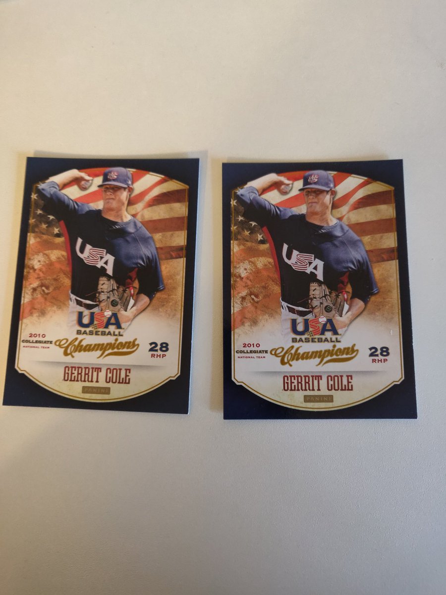 Next up, couple Gerrit Cole cards
$2 each
$1 PWE 1-3 cards
$3.50 BMWT 4+
@HobbyConnector
@Hobby_Connect https://t.co/bkdT6Tg0mN