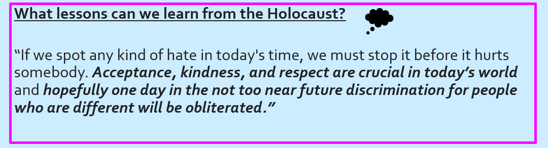 HistoryMearns's tweet photo. Our students are amazing!🌟
When asked 'What lessons can we learn from the Holocaust?' S2 students responded with some incredibly empathetic answers, showing an understanding of the importance of standing up to hatred and discrimination in our society💜@MearnsAcademy @HolocaustUK https://t.co/31PswIhNoU