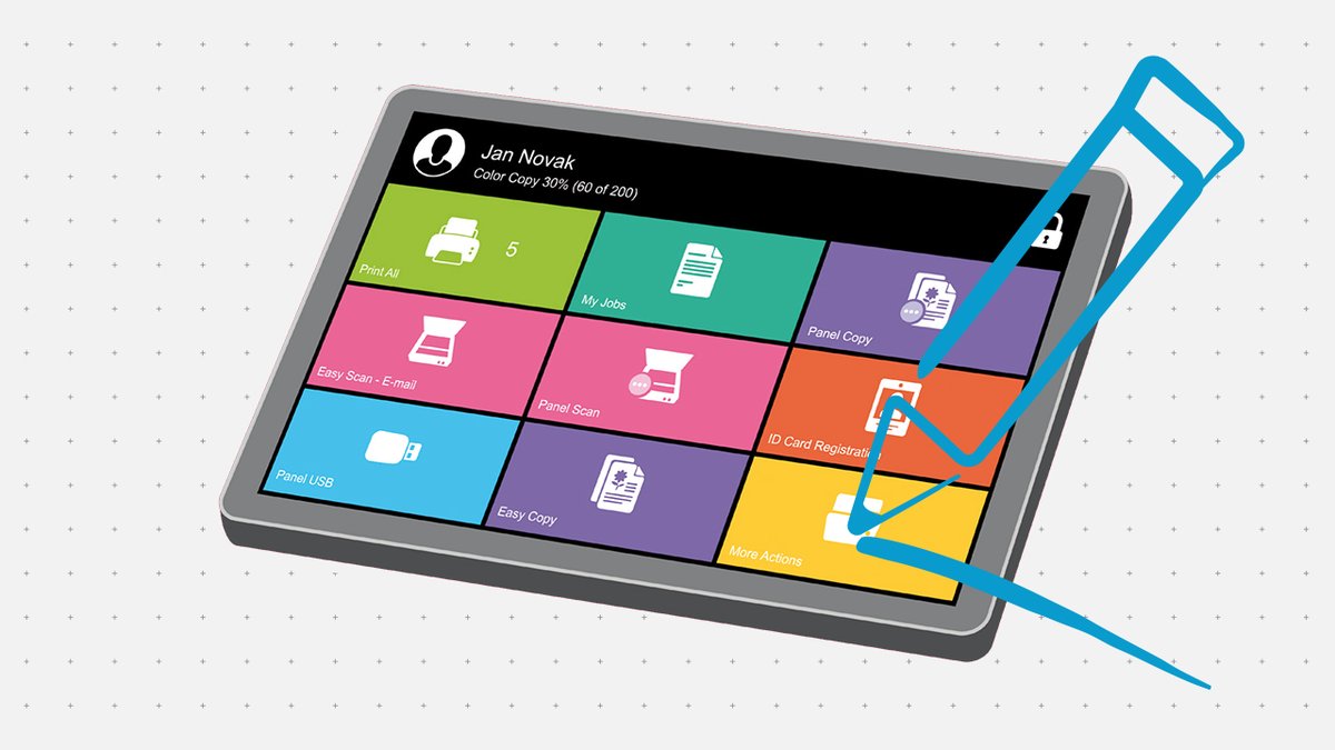 KyoceraUSA's tweet photo. For faster-than-ever #MFP programming, @myqsolution offers a completely personalized #UI. 🎨🖌️
Your most frequent functions show first, so you don’t waste time searching for them. #GetToKnowMyQ https://t.co/dbmOwfsn5G https://t.co/QG79fJlEB8