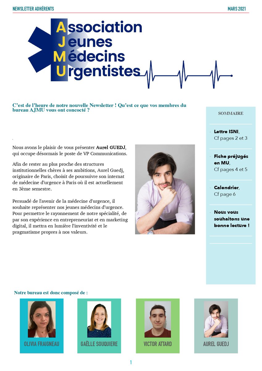 AJMUrgences's tweet image. Notre newsletter (NL) du mois de mars est en ligne !
#desmu #ajmuNL
(1/2)