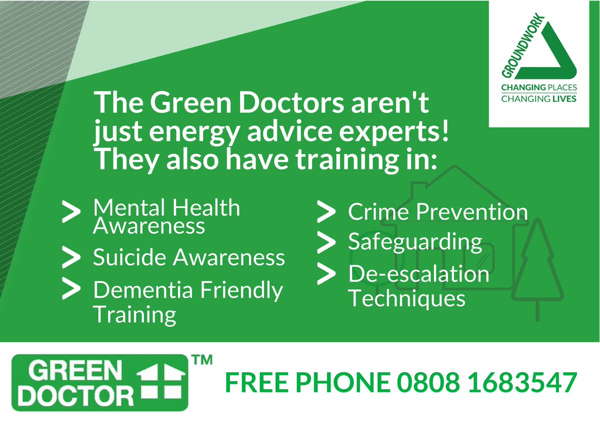 TheGreenDoctors's tweet photo. The Green Doctors have all received training in a number of disciplines, not just energy advice. Call freephone 0808 168 3547 during normal working hours to speak to our passionate, knowledgable team! https://t.co/pO356DMBzk