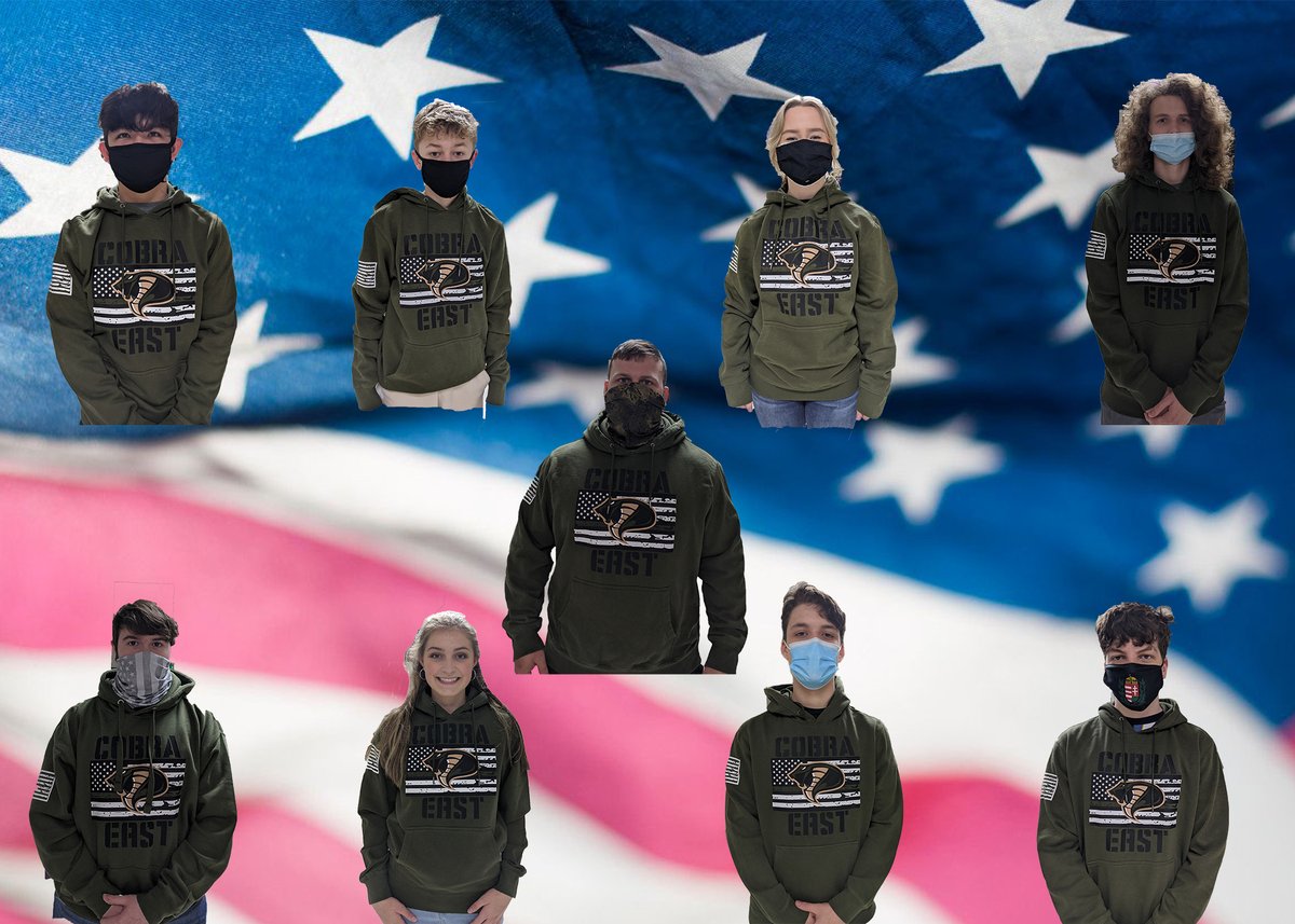 Cobra East rocking their new hoodies that honor the military!
#EASTCon21Tee
#EASTCon21Style