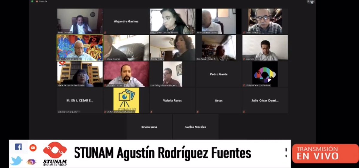 Buen día compañeras y compañeros, sesión extraordinaria: Pleno de Comité Ejecutivo.
•Balance de la Reunión con el Dr. Luis A. Álvarez Icaza, Secretaria Administrativo de la UNAM.

#STUNAM
#ConoceTuSindicato 
#LaPluralidadEsNuestraFuerza 
#UnidosVenceremos #PlenoComitéEjecutivo