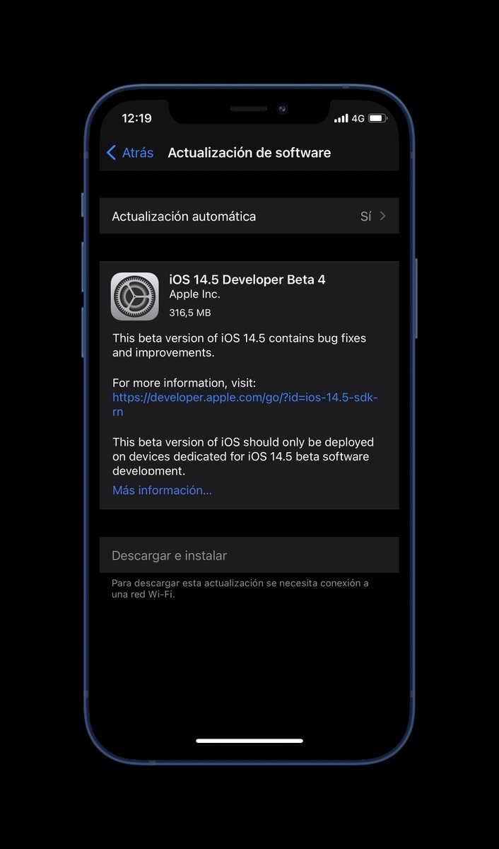ZonaAppleWorld's tweet image. 🚨Se ah lanzado la beta 4 para Desarrolladores de iOS 14.5 
#iOS145DevBeta4 #iPhone