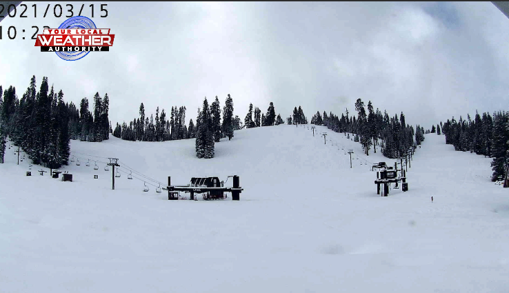 ReubenKSEE24's tweet photo. #NOW More fresh snow in #Yosemite from this morning's storm. #HalfDome #SentinelDome #AhwahneeMeadow #YosemiteFalls #BadgerPass #cawx #snow #sierra @YoseConservancy @YosemiteNPS @KSEE24 https://t.co/8ur1bVSsdS