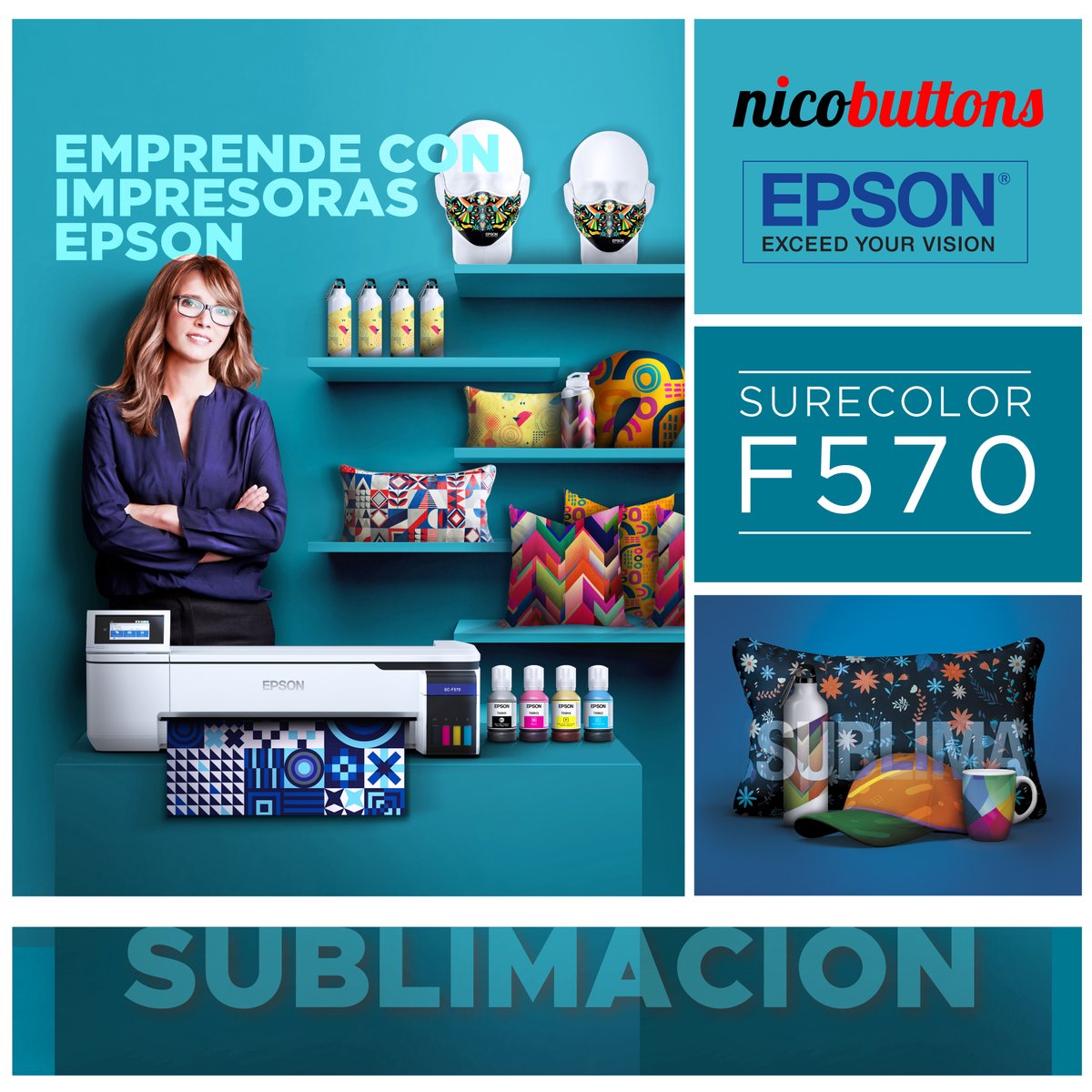 NicoButtons's tweet photo. Plotter Epson F570

SUBLIMACIÓN PROFESIONAL

Ver precio:
https://t.co/QoG8OT6Na4 https://t.co/oMpjm3Yzue