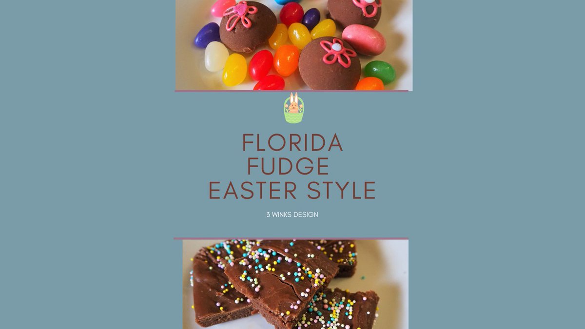 3winksdesign's tweet photo. We've got festive for Easter Florida fudge for you today!  Try out our classic chocolate peanut butter fudge now as an Easter treat!
https://t.co/KtJoAOBCQf https://t.co/WAxnWHp6HQ