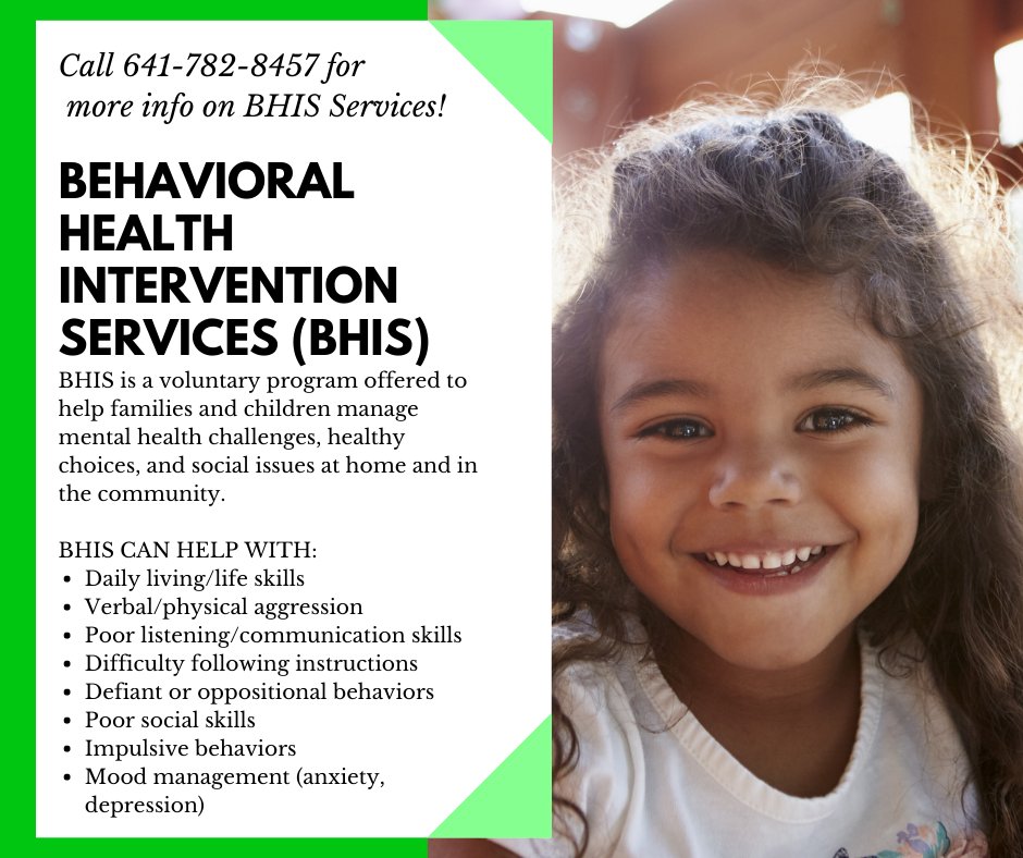 CrossroadsBHS's tweet photo. Crossroads offers BHIS Services! If you are interested in learning more information regarding this please give us a call at 641-782-8457. Thanks! #CrossroadsCares #BHIS https://t.co/msH4WV2sLX