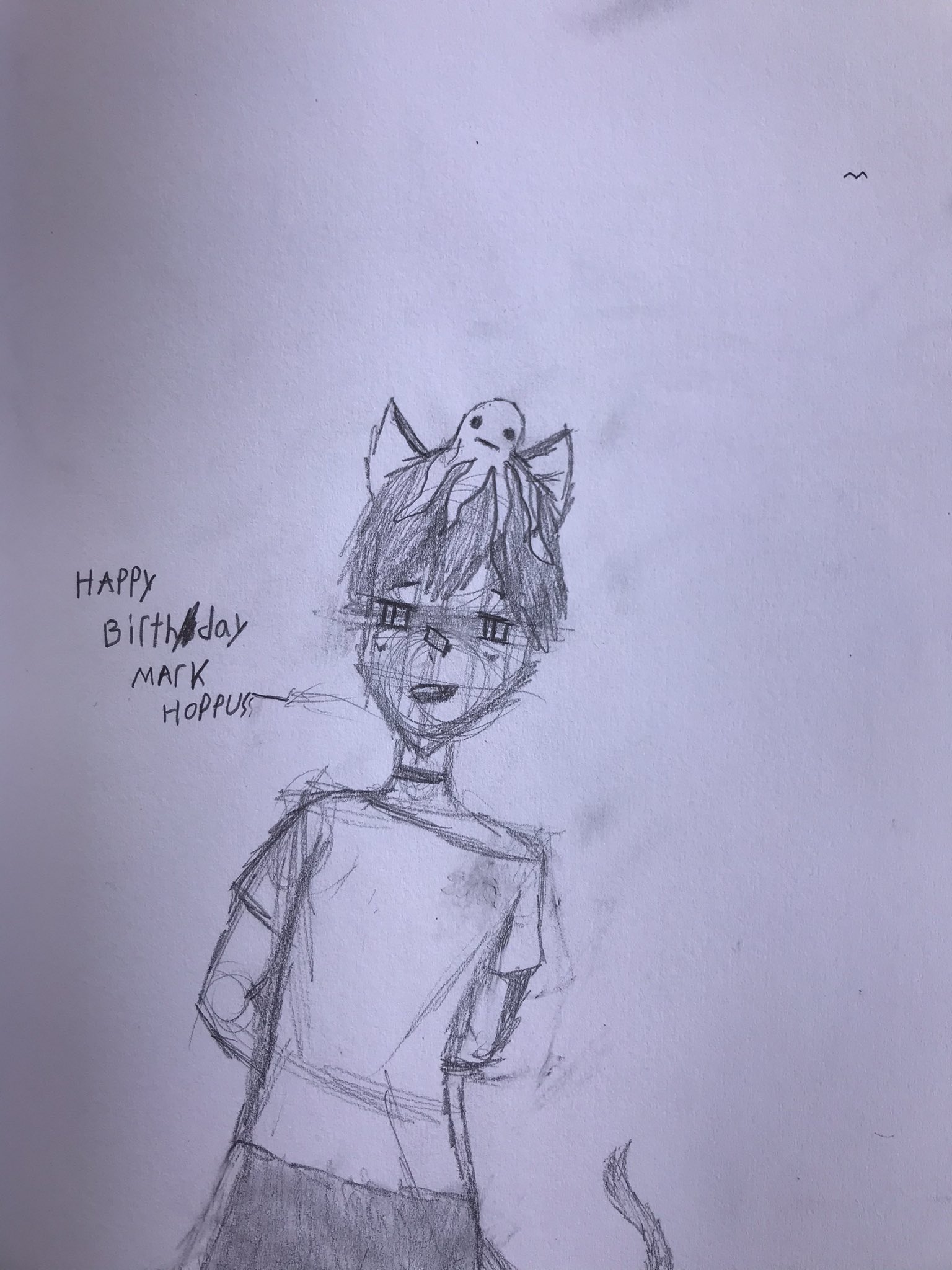 Happy birthday mark hoppus!! one of my OCs wishes you a happy birthday <3 